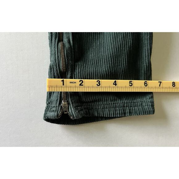 We the Free | Free People Corduroy Pants Womens Green Ankle Zipper Hipster- 28 - Picture 9 of 9